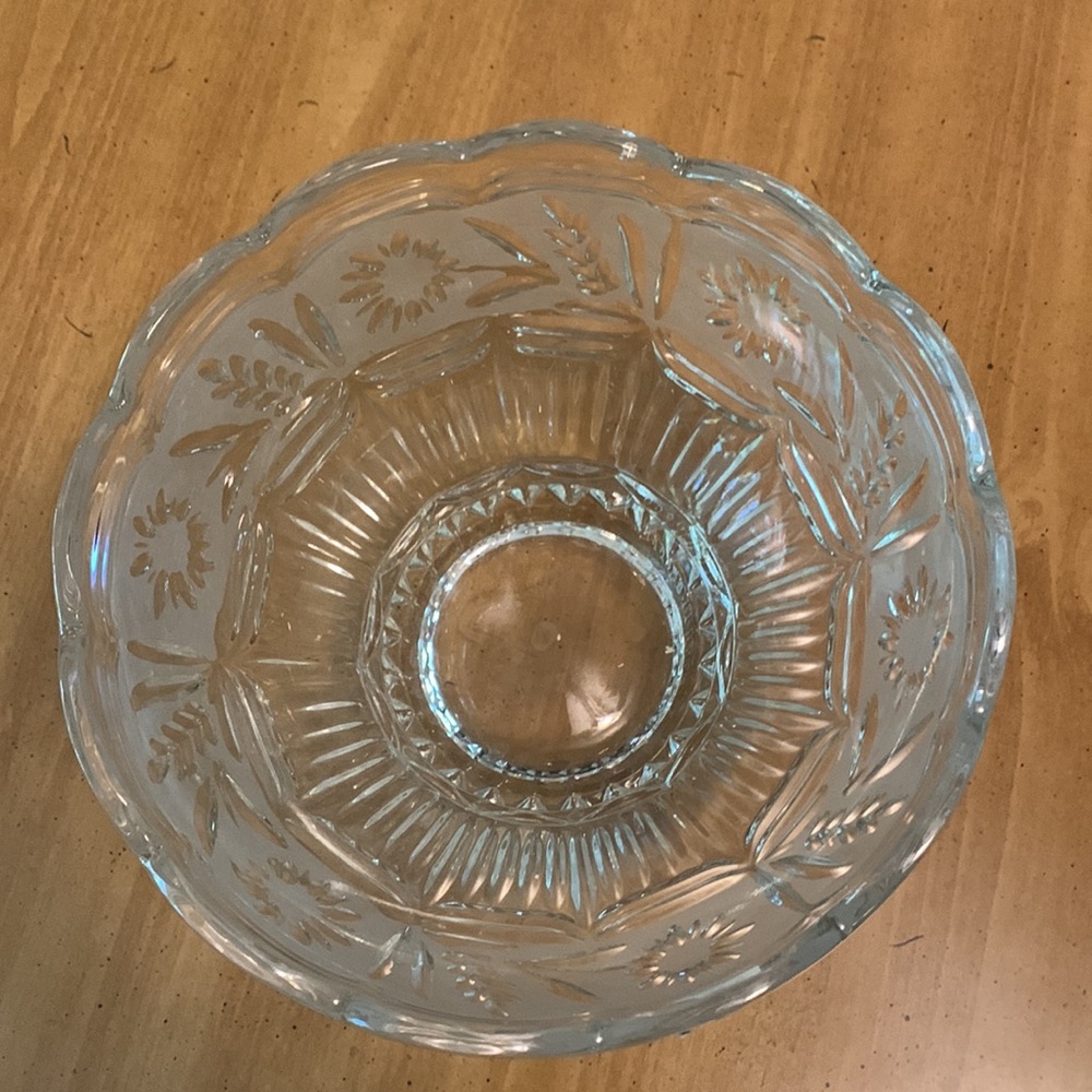 Zajecar Yugoslavian Crystal Decorative lead glass bowl